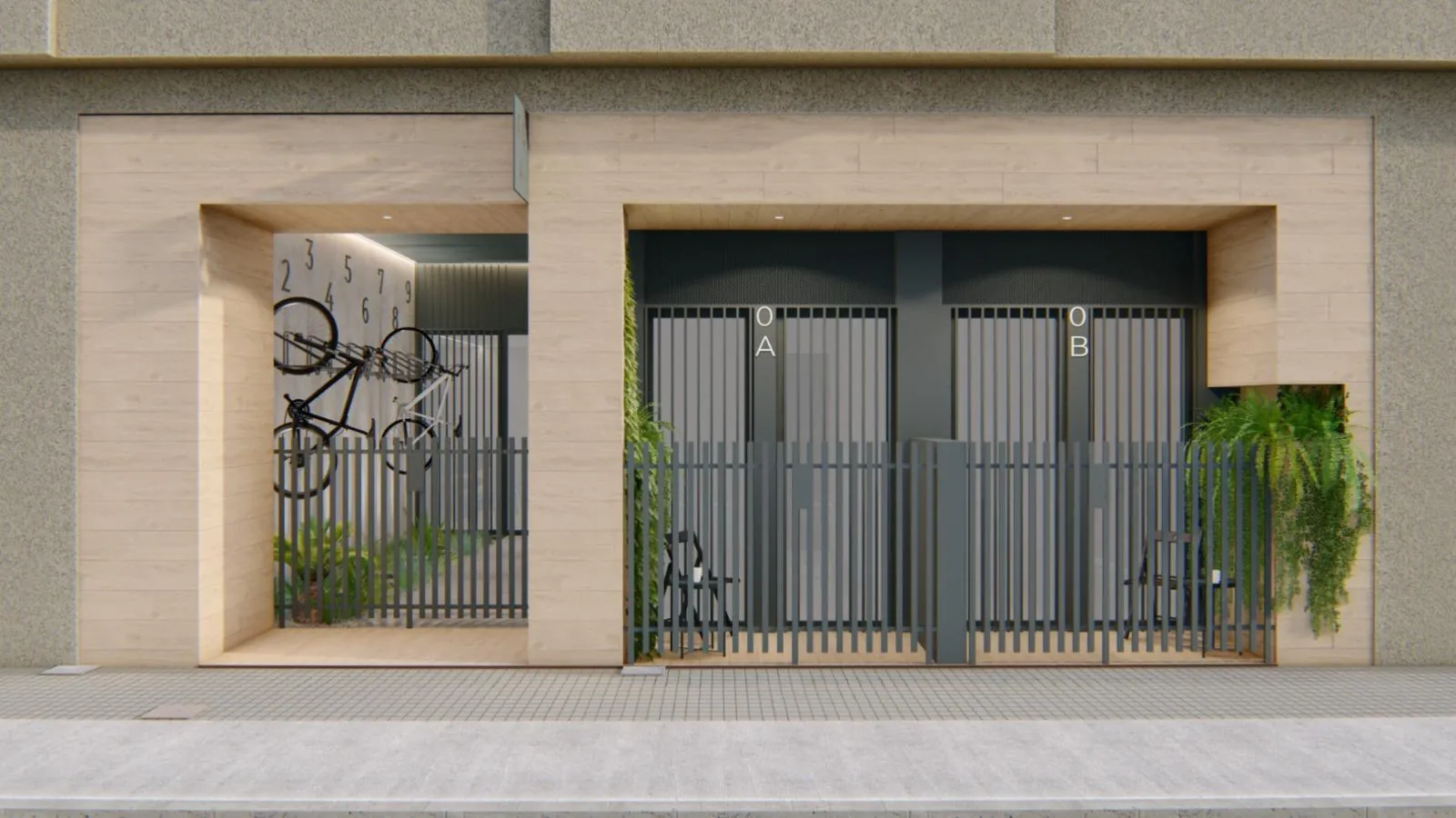 Acceso al edificio de alojamientos en calle Alejandra Soler, Ciutat Vella, Valencia